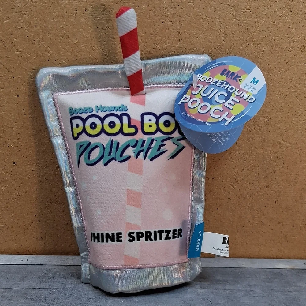 Bark Booze Hounds Pool Boy Pouches Whine Spritzer Toy Size M 20 - 50 Pounds NWT